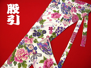 義若オリジナルの股引き 金彩牡丹と桜